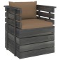 vidaXL Set Divani da Giardino su Pallet 7 pz con Cuscini Massello Pino vidaXL Set Divani da Giardino su Pallet 7 pz con Cuscini Massello Pino