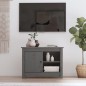 Mobile Porta TV Grigio 70x36,5x52 cm in Legno Massello di Pino Mobile Porta TV Grigio 70x36,5x52 cm in Legno Massello di Pino