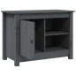 Mobile Porta TV Grigio 70x36,5x52 cm in Legno Massello di Pino Mobile Porta TV Grigio 70x36,5x52 cm in Legno Massello di Pino