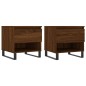 vidaXL Tavolini Salotto 2pz Rovere Marrone 50x46x50 Legno Multistrato