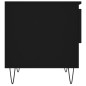 vidaXL Tavolini da Salotto 2 pz Neri 50x46x50 cm in Legno Multistrato vidaXL Tavolini da Salotto 2 pz Neri 50x46x50 cm in Legno Multistrato