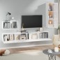 Set di Mobili Porta TV 4 pz Bianco Lucido in Legno Multistrato Set di Mobili Porta TV 4 pz Bianco Lucido in Legno Multistrato