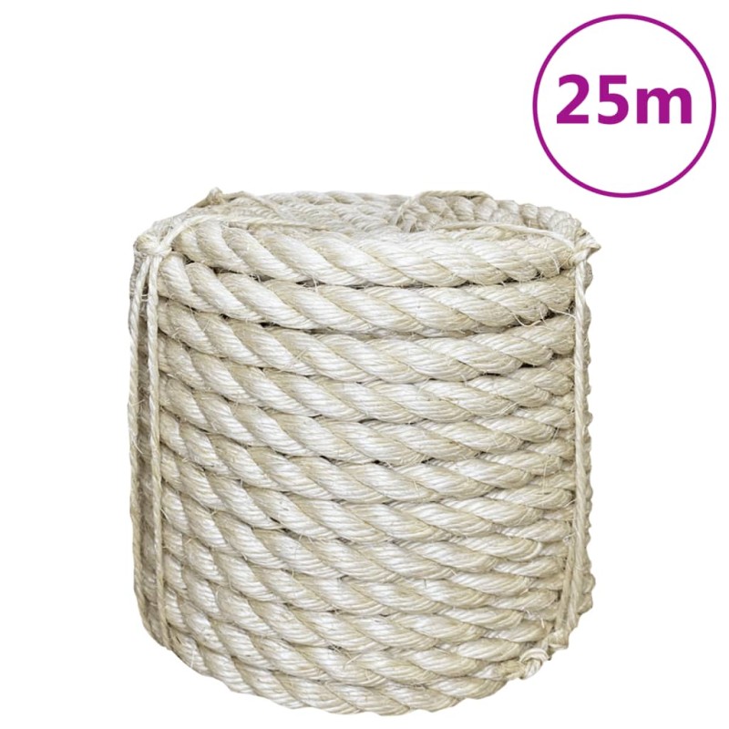 vidaXL Corda in Sisal 100% 16 mm 25 m vidaXL Corda in Sisal 100% 16 mm 25 m
