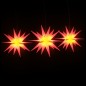 vidaXL Illuminazioni Stella Moravia con LED 3pz Pieghevoli Rosse