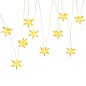 vidaXL Illuminazione Stella Moravia 10 LED Gialla 10 cm