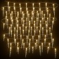 vidaXL Luce Natale a Ghiacciolo 100 LED Bianco Caldo 10 m Acrilico PVC vidaXL Luce Natale a Ghiacciolo 100 LED Bianco Caldo 10 m Acrilico PVC