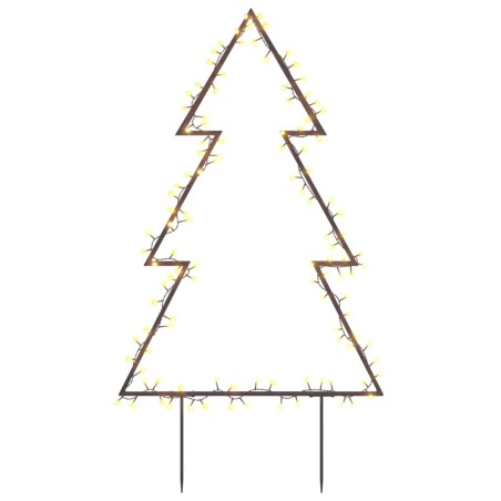 vidaXL Decorazione Luminosa Natalizia con Picchetti Albero 115LED 90cm