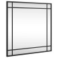vidaXL Specchio da Parete Nero 50x50 cm Quadrato in Ferro vidaXL Specchio da Parete Nero 50x50 cm Quadrato in Ferro