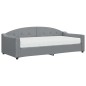 vidaXL Divano Letto con Materasso Grigio Chiaro 90x200 cm in Tessuto vidaXL Divano Letto con Materasso Grigio Chiaro 90x200 cm in Tessuto
