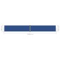 Tenda da Sole Laterale Retrattile Blu 160x1200 cm Tenda da Sole Laterale Retrattile Blu 160x1200 cm