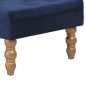 vidaXL Sgabello Blu Marino 60x60x36 cm in Velluto vidaXL Sgabello Blu Marino 60x60x36 cm in Velluto