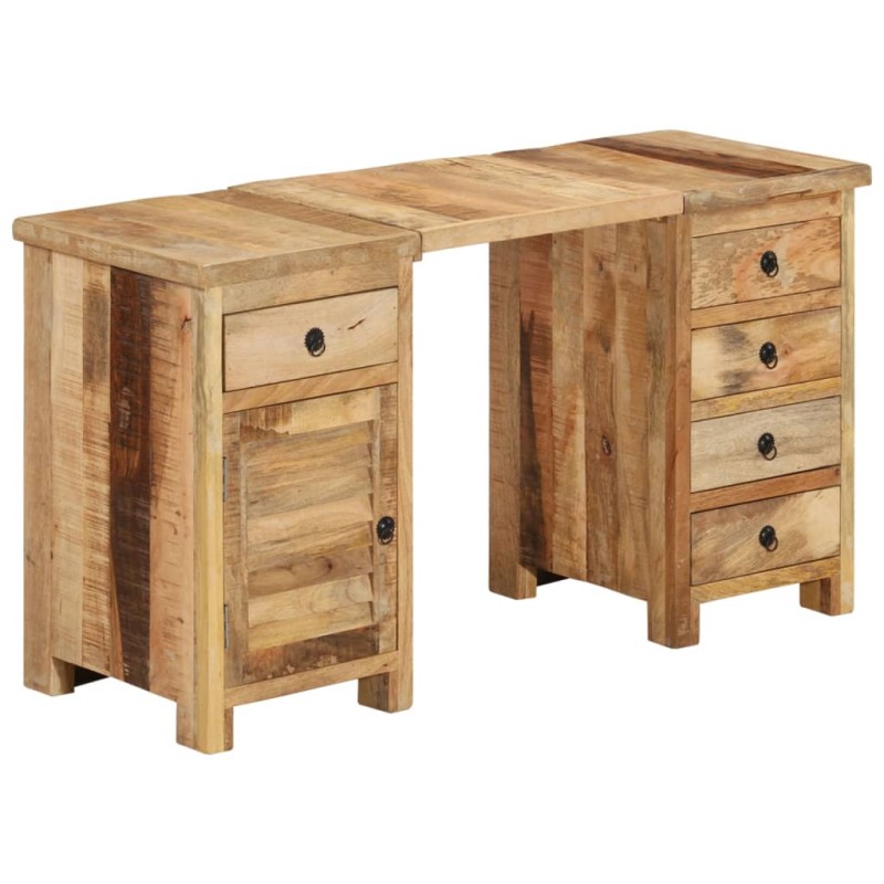 vidaXL Scrivania a Colonna in Legno Massello di Mango 140x50x77 cm vidaXL Scrivania a Colonna in Legno Massello di Mango 140x50x77 cm