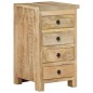 vidaXL Scrivania a Colonna in Legno Massello di Mango 140x50x77 cm vidaXL Scrivania a Colonna in Legno Massello di Mango 140x50x77 cm