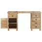 vidaXL Scrivania a Colonna in Legno Massello di Mango 140x50x77 cm vidaXL Scrivania a Colonna in Legno Massello di Mango 140x50x77 cm