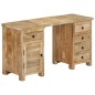vidaXL Scrivania a Colonna in Legno Massello di Mango 140x50x77 cm vidaXL Scrivania a Colonna in Legno Massello di Mango 140x50x77 cm