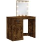 vidaXL Toeletta con Luci LED Rovere Fumo 90x42x132,5 cm vidaXL Toeletta con Luci LED Rovere Fumo 90x42x132,5 cm