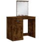 vidaXL Toeletta con Luci LED Rovere Fumo 90x42x132,5 cm vidaXL Toeletta con Luci LED Rovere Fumo 90x42x132,5 cm
