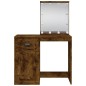 vidaXL Toeletta con Luci LED Rovere Fumo 90x42x132,5 cm vidaXL Toeletta con Luci LED Rovere Fumo 90x42x132,5 cm