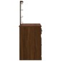 vidaXL Toeletta con Luci LED Rovere Marrone 90x42x132,5 cm vidaXL Toeletta con Luci LED Rovere Marrone 90x42x132,5 cm