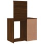 vidaXL Toeletta con Luci LED Rovere Marrone 90x42x132,5 cm vidaXL Toeletta con Luci LED Rovere Marrone 90x42x132,5 cm