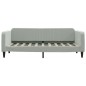 vidaXL Divano Letto con Letto Estraibile Grigio Chiaro 90x190 Velluto vidaXL Divano Letto con Letto Estraibile Grigio Chiaro 90x190 Velluto