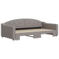 vidaXL Divano Letto con Letto Estraibile Tortora 100x200 cm in Tessuto