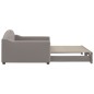 vidaXL Divano Letto con Letto Estraibile Tortora 100x200 cm in Tessuto