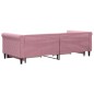 vidaXL Divano Letto Estraibile con Cassetti Rosa 90x200 cm Velluto