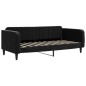 vidaXL Divano Letto Estraibile con Cassetti Nero 90x190 cm in Velluto vidaXL Divano Letto Estraibile con Cassetti Nero 90x190 cm in Velluto