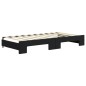 vidaXL Divano Letto Estraibile con Cassetti Nero 90x190 cm in Velluto vidaXL Divano Letto Estraibile con Cassetti Nero 90x190 cm in Velluto