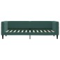 vidaXL Divano Letto Estraibile Cassetti Verde Scuro 80x200cm Velluto