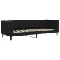 vidaXL Divano Letto Estraibile con Cassetti Nero 80x200 cm in Velluto vidaXL Divano Letto Estraibile con Cassetti Nero 80x200 cm in Velluto