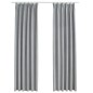 Tende Oscuranti con Ganci 2 pz Grigie 140x245 cm Tende Oscuranti con Ganci 2 pz Grigie 140x245 cm