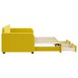 vidaXL Divano Letto Estraibile con Cassetti Giallo 80x200cm in Velluto vidaXL Divano Letto Estraibile con Cassetti Giallo 80x200cm in Velluto