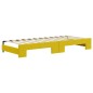 vidaXL Divano Letto Estraibile con Cassetti Giallo 80x200cm in Velluto vidaXL Divano Letto Estraibile con Cassetti Giallo 80x200cm in Velluto