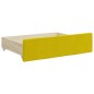 vidaXL Divano Letto Estraibile con Cassetti Giallo 80x200cm in Velluto vidaXL Divano Letto Estraibile con Cassetti Giallo 80x200cm in Velluto