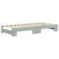 vidaXL Divano Letto Estraibile Cassetti Grigio Chiaro 80x200cm Velluto
