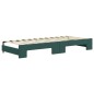 vidaXL Divano Letto Estraibile Cassetti Verde Scuro 80x200cm Velluto vidaXL Divano Letto Estraibile Cassetti Verde Scuro 80x200cm Velluto