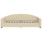 vidaXL Divano Letto Estraibile con Cassetti Crema 80x200 cm in Tessuto vidaXL Divano Letto Estraibile con Cassetti Crema 80x200 cm in Tessuto