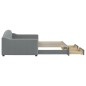 vidaXL Divano Letto Estraibile Cassetti Grigio Chiaro 100x200 Tessuto vidaXL Divano Letto Estraibile Cassetti Grigio Chiaro 100x200 Tessuto