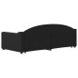vidaXL Divano Letto Estraibile con Cassetti Nero 90x190 cm in Tessuto vidaXL Divano Letto Estraibile con Cassetti Nero 90x190 cm in Tessuto
