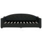 vidaXL Divano Letto Estraibile con Cassetti Nero 90x190 cm in Tessuto vidaXL Divano Letto Estraibile con Cassetti Nero 90x190 cm in Tessuto