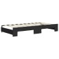 vidaXL Divano Letto Estraibile con Cassetti Nero 90x190 cm in Tessuto vidaXL Divano Letto Estraibile con Cassetti Nero 90x190 cm in Tessuto