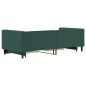 vidaXL Divano Letto Estraibile Cassetti Verde Scuro 90x200cm Velluto vidaXL Divano Letto Estraibile Cassetti Verde Scuro 90x200cm Velluto