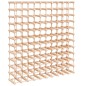 vidaXL Portabottiglie Vino 120Bottiglie 112,5x23x123,5cm Massello Pino vidaXL Portabottiglie Vino 120Bottiglie 112,5x23x123,5cm Massello Pino