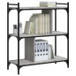 vidaXL Libreria Grigio Sonoma 3 Ripiani 76x32x88 cm Legno Multistrato vidaXL Libreria Grigio Sonoma 3 Ripiani 76x32x88 cm Legno Multistrato