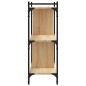 vidaXL Libreria Rovere Sonoma 3 Ripiani 76x32x88 cm Legno Multistrato vidaXL Libreria Rovere Sonoma 3 Ripiani 76x32x88 cm Legno Multistrato