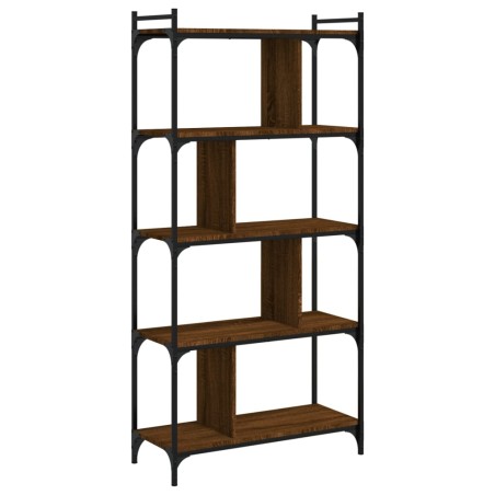 vidaXL Libreria Rovere Marrone 5 Ripiani 76x32x158cm Legno Multistrato