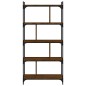 vidaXL Libreria Rovere Marrone 5 Ripiani 76x32x158cm Legno Multistrato vidaXL Libreria Rovere Marrone 5 Ripiani 76x32x158cm Legno Multistrato