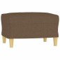 vidaXL Set di Divani 4 pz con Cuscini Marrone in Tessuto vidaXL Set di Divani 4 pz con Cuscini Marrone in Tessuto